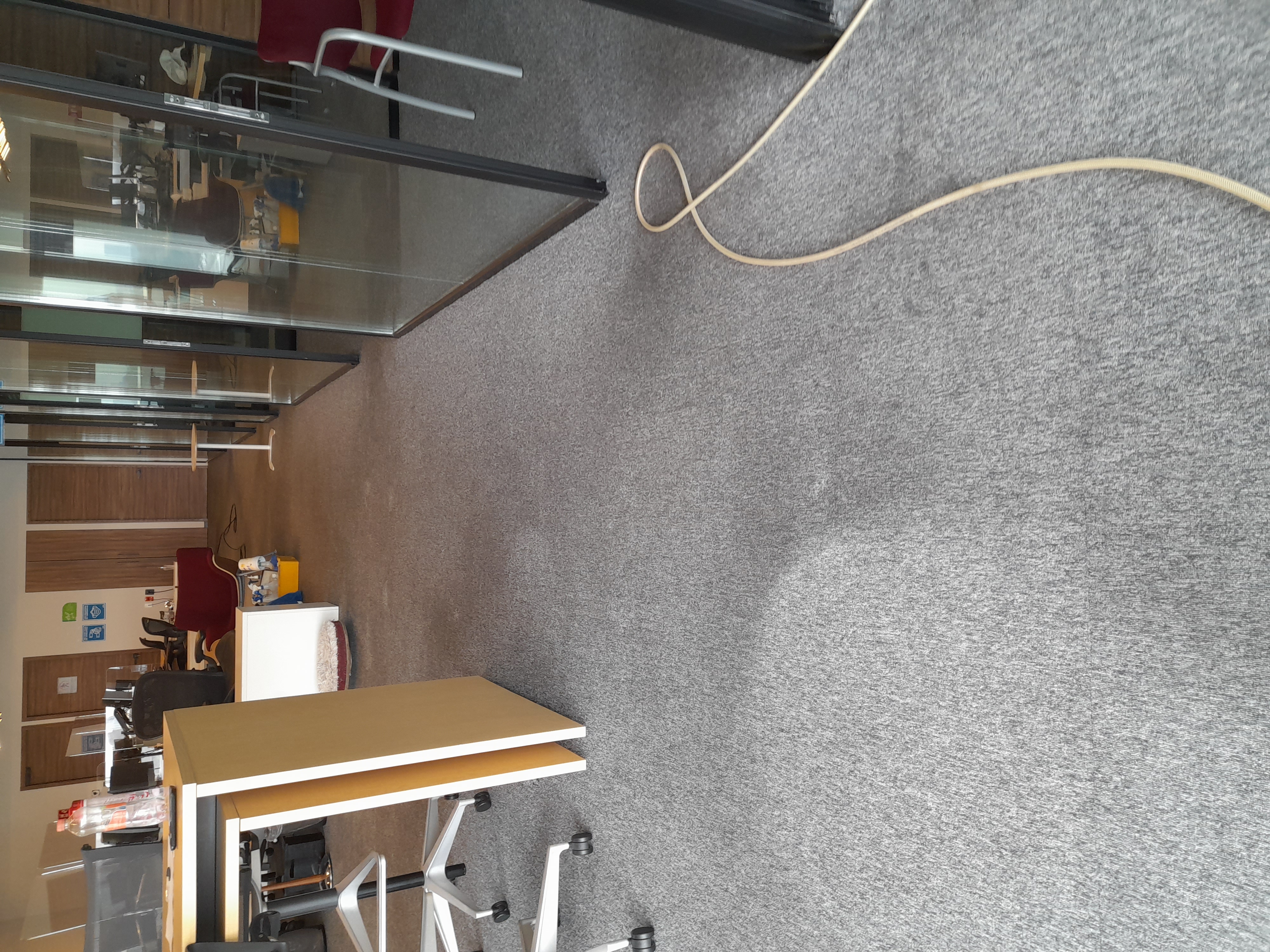 foto alfombra oficina sucia